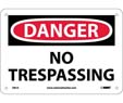 NMC-D81RB                      DANGER NO TRESPASSING 10 X 14 RP from NMC